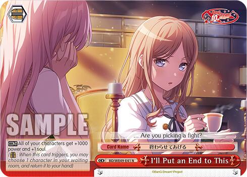 I'll Put an End to This (BD/WE49-E41) [BanG Dream! 10th Anniversary! Premium Booster]