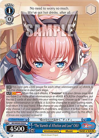 "The Warmth of Affection and Love" CHU (BD/WE49-E50) [BanG Dream! 10th Anniversary! Premium Booster]