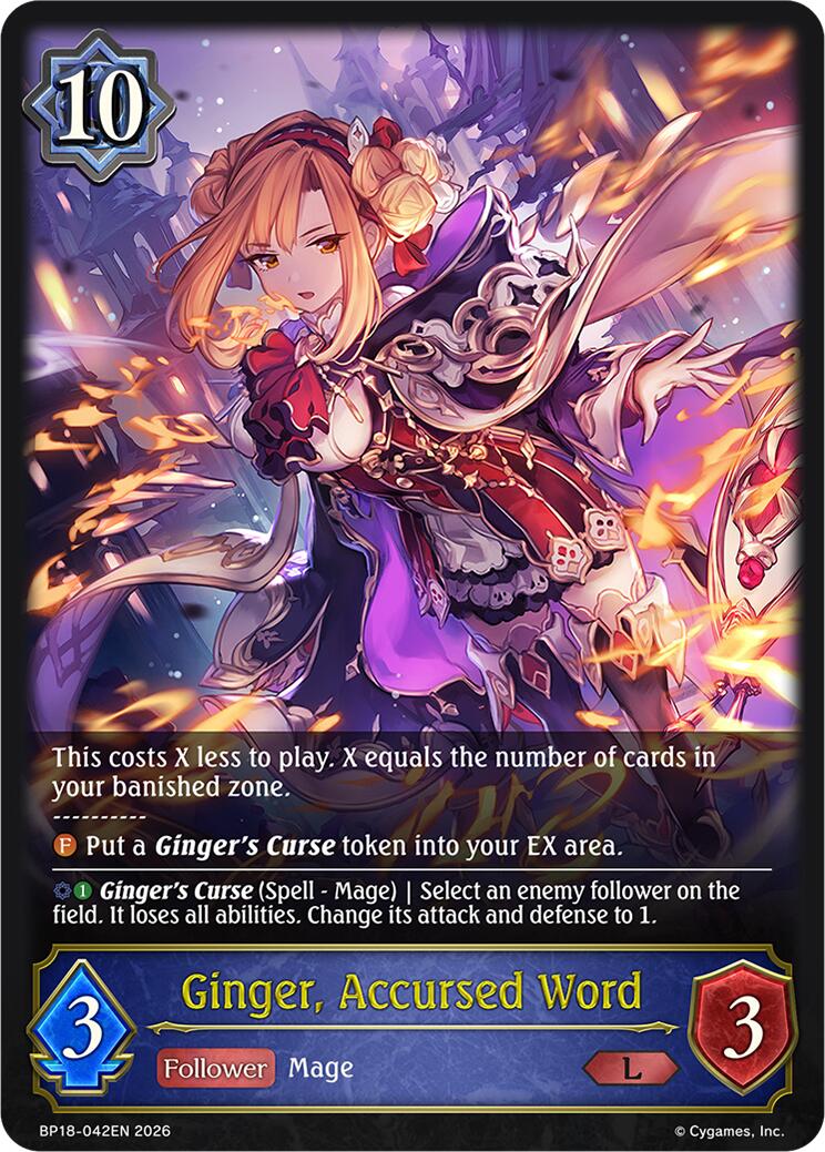 Ginger, Accursed Word (BP18-042EN) [Neometropolis]