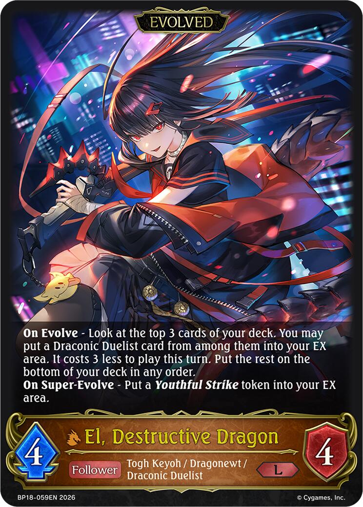 El, Destructive Dragon (Evolved) (BP18-059EN) [Neometropolis]
