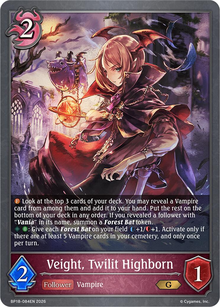 Veight, Twilit Highborn (BP18-084EN) [Neometropolis]