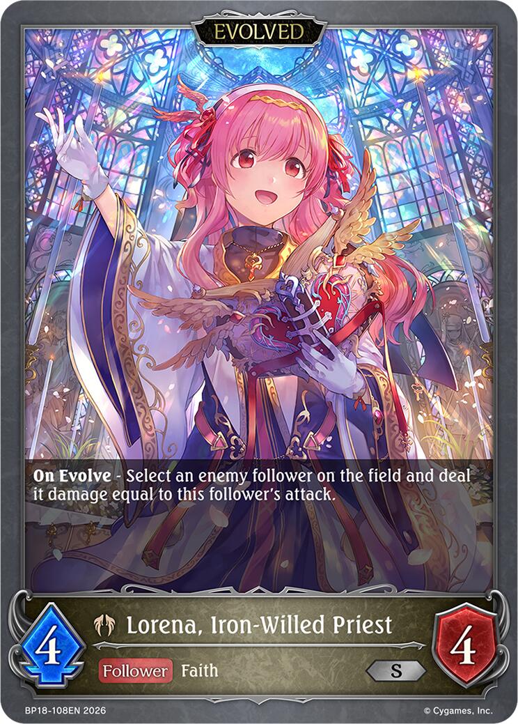 Lorena, Iron-Willed Priest (Evolved) (BP18-108EN) [Neometropolis]