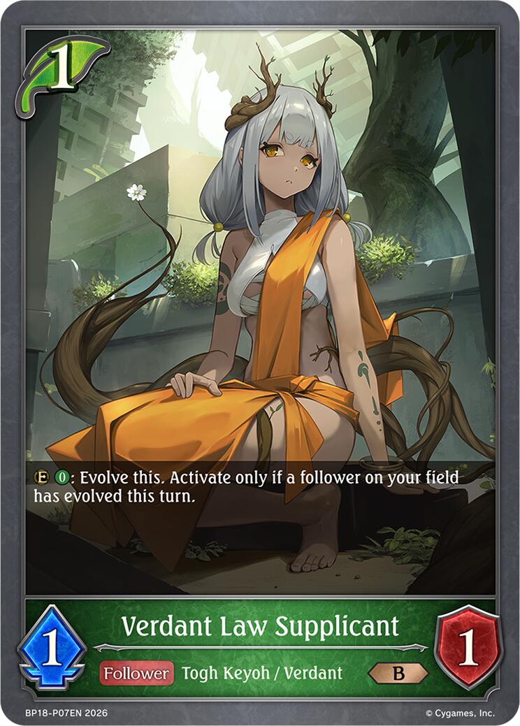 Verdant Law Supplicant (P07EN) (Foil) (BP18-P07EN) [Neometropolis]