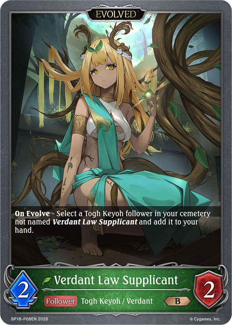 Verdant Law Supplicant (Evolved) (P08EN) (Foil) (BP18-P08EN) [Neometropolis]