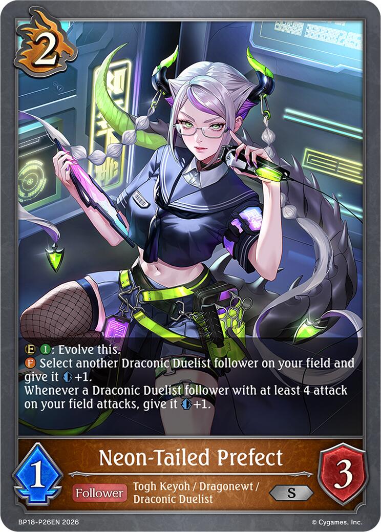 Neon-Tailed Prefect (P26EN) (Foil) (BP18-P26EN) [Neometropolis]