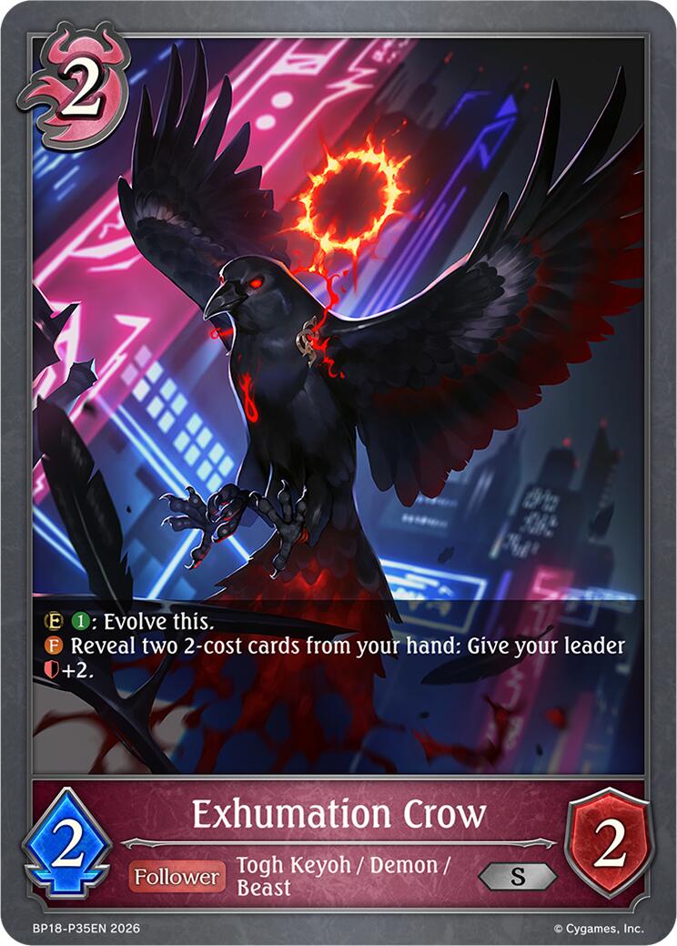 Exhumation Crow (P35EN) (Foil) (BP18-P35EN) [Neometropolis]