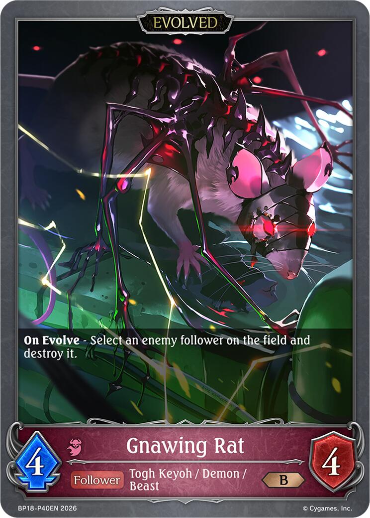 Gnawing Rat (Evolved) (P40EN) (Foil) (BP18-P40EN) [Neometropolis]