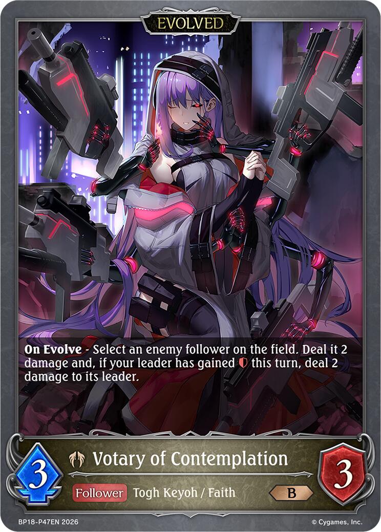 Votary of Contemplation (Evolved) (P47EN) (Foil) (BP18-P47EN) [Neometropolis]