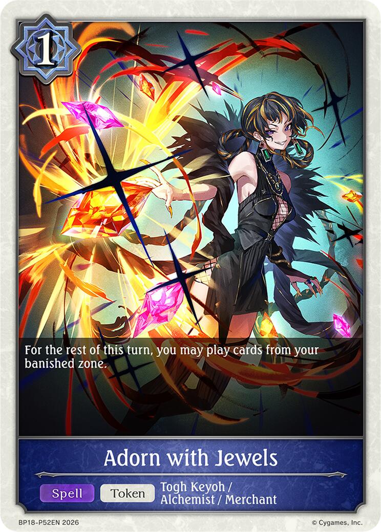 Adorn with Jewels (P52EN) (Foil) (BP18-P52EN) [Neometropolis]
