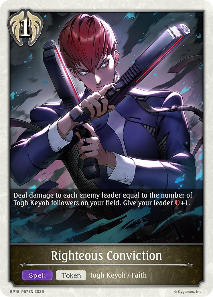 Righteous Conviction (P57EN) (Foil) (BP18-P57EN) [Neometropolis]