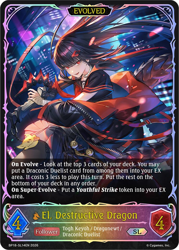 El, Destructive Dragon (Evolved) (BP18-SL14EN) [Neometropolis]