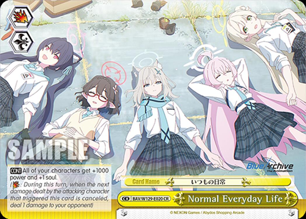 Normal Everyday Life (BAV/W129-E020) [Blue Archive The Animation]