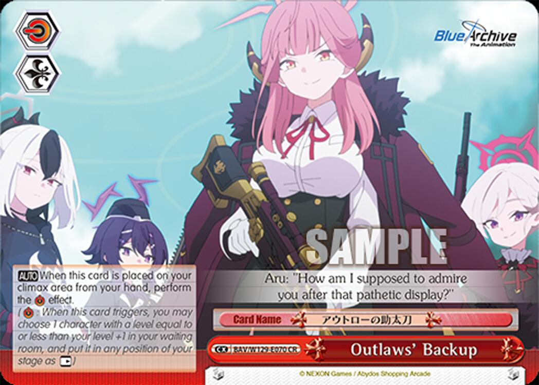 Outlaws' Backup (BAV/W129-E070) [Blue Archive The Animation]