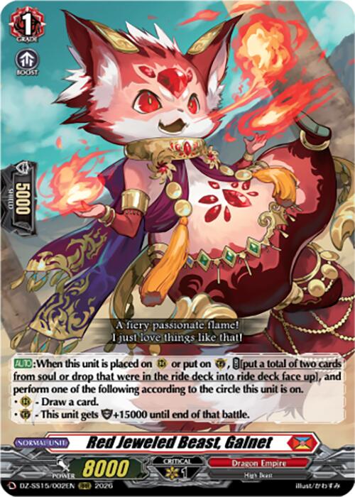 Red Jeweled Beast, Galnet (DZ-SS15/002EN) [The Legendary Vanguards]