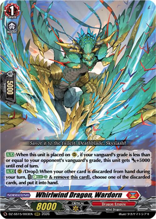 Whirlwind Dragon, Wardorn (DZ-SS15/003EN) [The Legendary Vanguards]