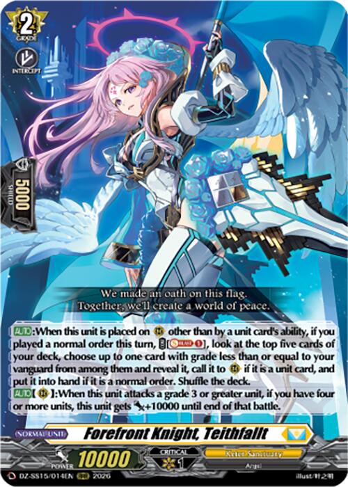 Forefront Knight, Teithfallt (DZ-SS15/014EN) [The Legendary Vanguards]