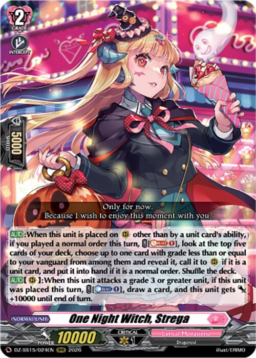 One Night Witch, Strega (DZ-SS15/024EN) [The Legendary Vanguards]