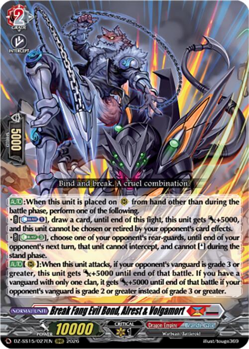 Break Fang Evil Bond, Alrest & Volgamort (DZ-SS15/027EN) [The Legendary Vanguards]