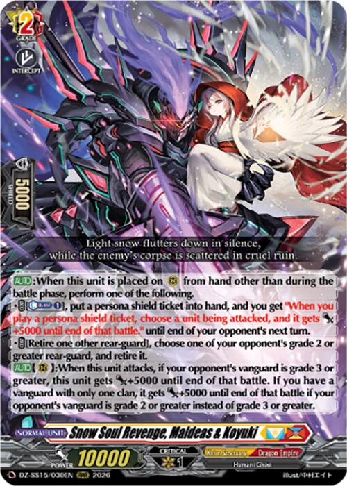 Snow Soul Revenge, Maldeas & Koyuki (DZ-SS15/030EN) [The Legendary Vanguards]
