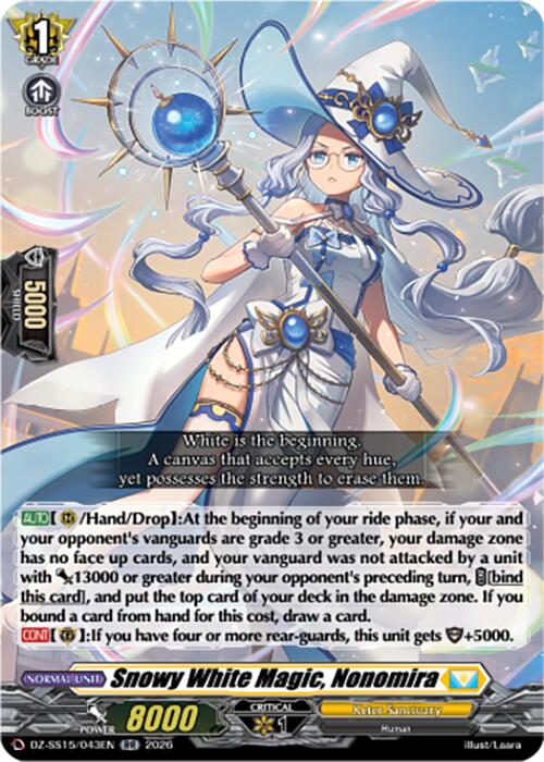 Snowy White Magic, Nonomira (DZ-SS15/043EN) [The Legendary Vanguards]
