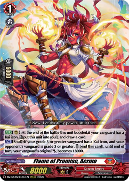 Flame of Promise, Aermo (DZ-SS15/LG03EN) [The Legendary Vanguards]