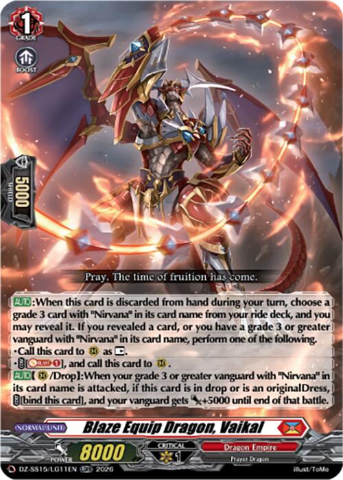 Blaze Equip Dragon, Vaikal (DZ-SS15/LG11EN) [The Legendary Vanguards]