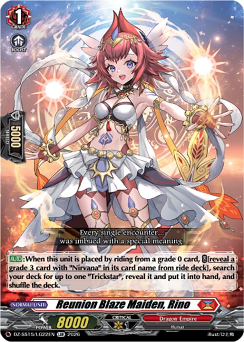 Reunion Blaze Maiden, Rino (DZ-SS15/LG22EN) [The Legendary Vanguards]