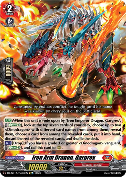 Iron Arm Dragon, Gargrex (DZ-SS15/Re03EN) [The Legendary Vanguards]