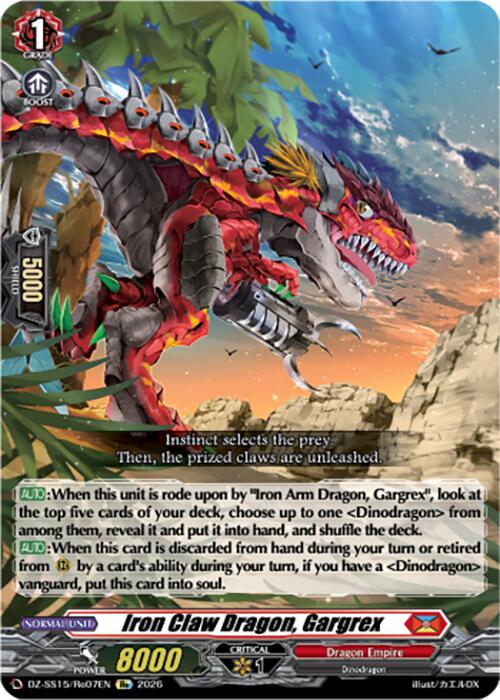 Iron Claw Dragon, Gargrex (DZ-SS15/Re07EN) [The Legendary Vanguards]