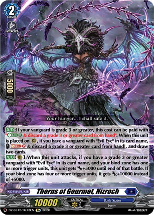 Thorns of Gourmet, Nizroch (DZ-SS15/Re13EN) [The Legendary Vanguards]