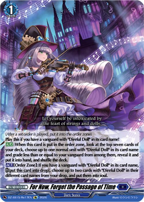 For Now, Forget the Passage of Time (DZ-SS15/Re17EN) [The Legendary Vanguards]