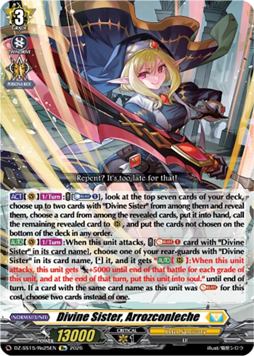 Divine Sister, Arrozconleche (DZ-SS15/Re25EN) [The Legendary Vanguards]