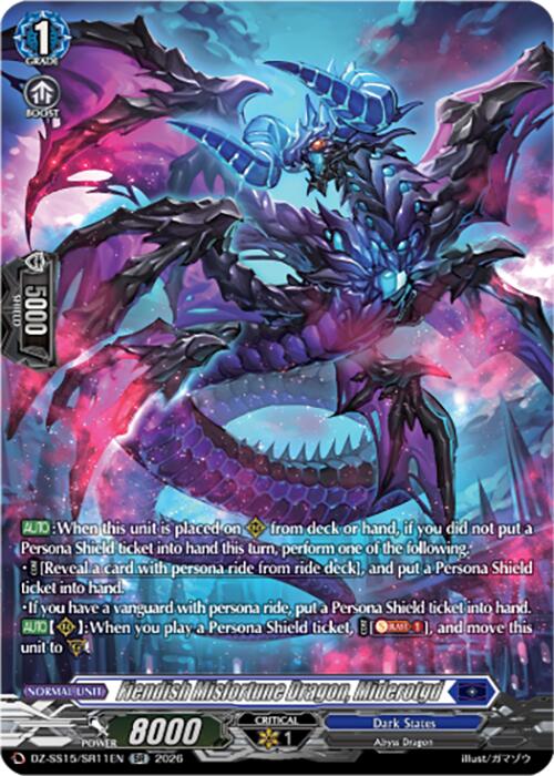 Fiendish Misfortune Dragon, Miderotgd (DZ-SS15/SR11EN) [The Legendary Vanguards]