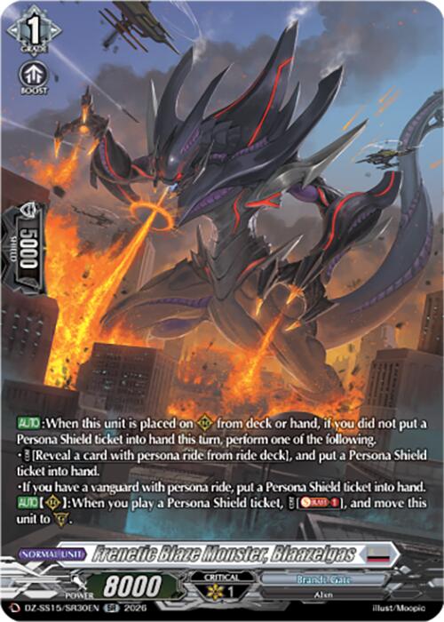Frenetic Blaze Monster, Blaazelgas (DZ-SS15/SR30EN) [The Legendary Vanguards]