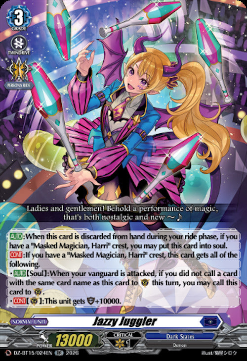 Jazzy Juggler (DZ-BT15/024EN) [Strike of Illusionary Shadows]