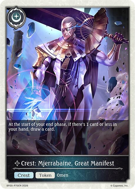 Crest: Mjerrabaine, Great Manifest - P70EN (Foil)