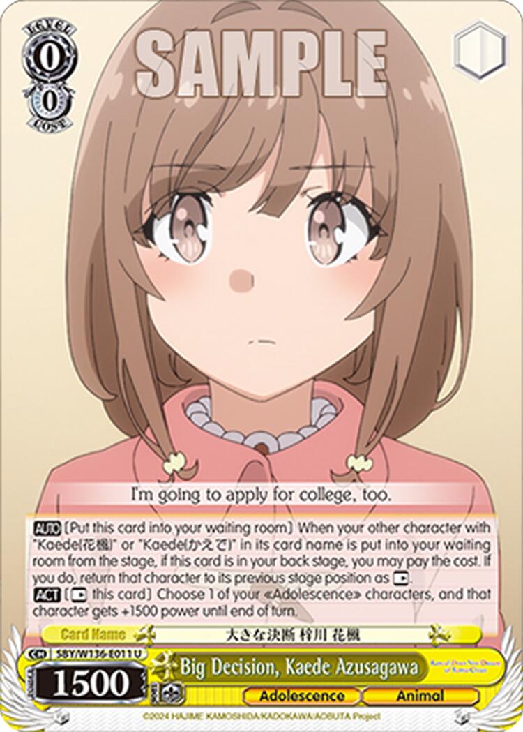 Big Decision, Kaede Azusagawa