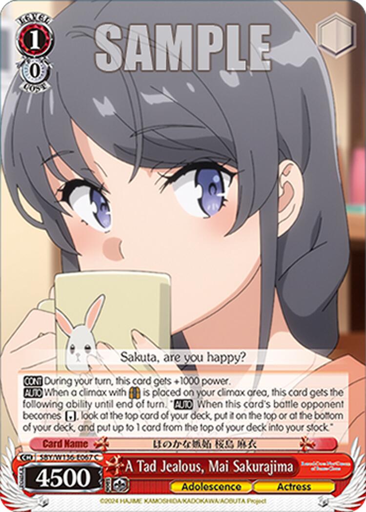 A Tad Jealous, Mai Sakurajima