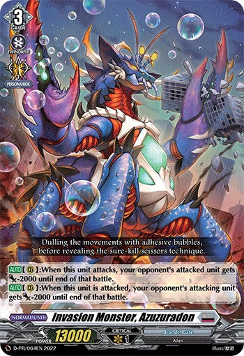 Invasion Monster, Azuzuradon (D-PR/064EN 2022) [D Promo Cards]