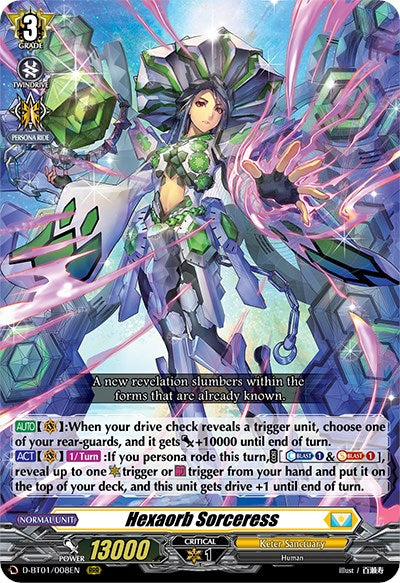 Hexaorb Sorceress (D-BT01/008EN) [Genesis of the Five Greats]