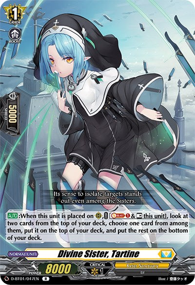 Divine Sister, Tartine (D-BT01/047EN) [Genesis of the Five Greats]