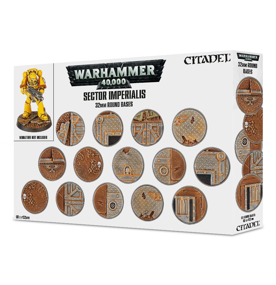 Warhammer 40k: Sector Imperialis 32mm Round Bases