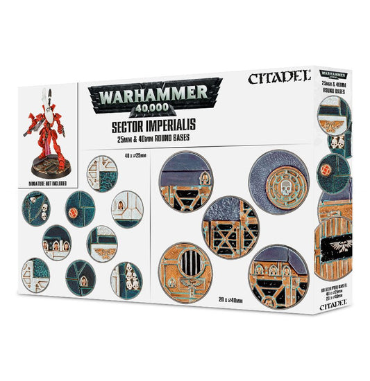 Warhammer 40k: Sector Imperialis - 25mm & 40mm Round Bases