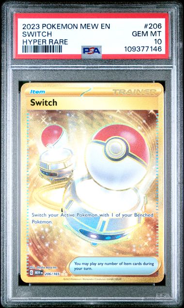 Graded Pokemon - Switch (206/165) 151 PSA 10