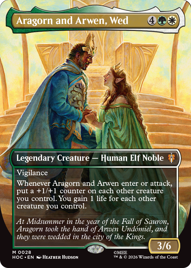 Aragorn and Arwen, Wed (Borderless) [The Hobbit: Eternal-Legal]