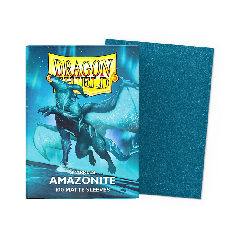 Dragon Shield Sleeves: Standard - Sparkles Matte Amazonite (100 ct)