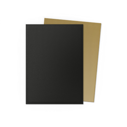 Dragon Shield Sleeves: Standard DUAL - Matte Black & Gold
