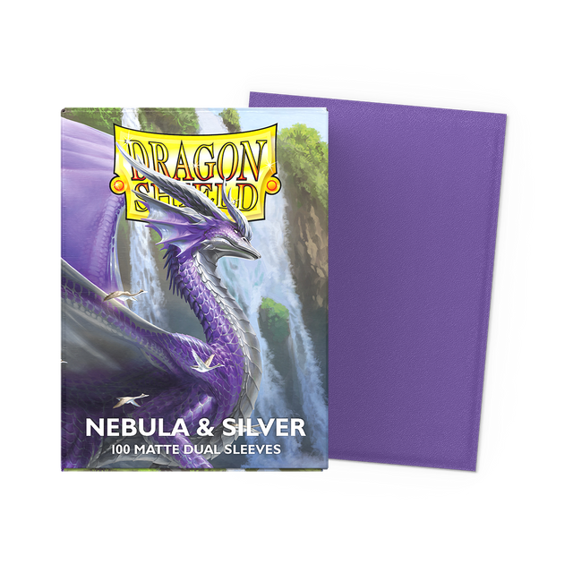 Dragon Shield Sleeves: Standard DUAL - Matte Nebula & Silver
