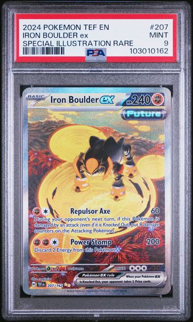 Graded Pokemon - Iron Boulder ex (207/162) Temporal Forces PSA 9