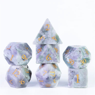 Auspicious Jade - Gemstone Engraved with Gold